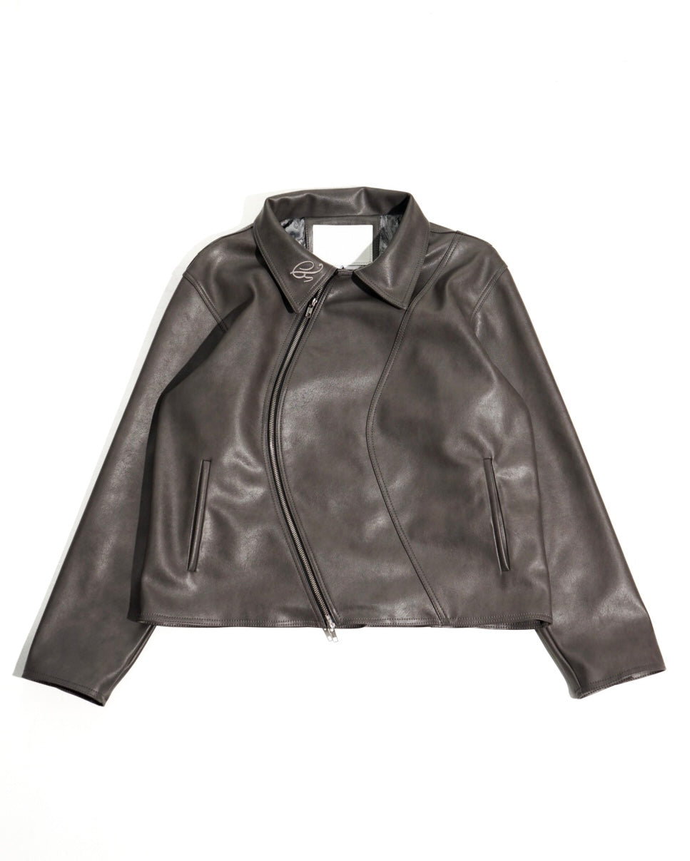 NASCENT 5.0 | Dark Grey Leather Jacket