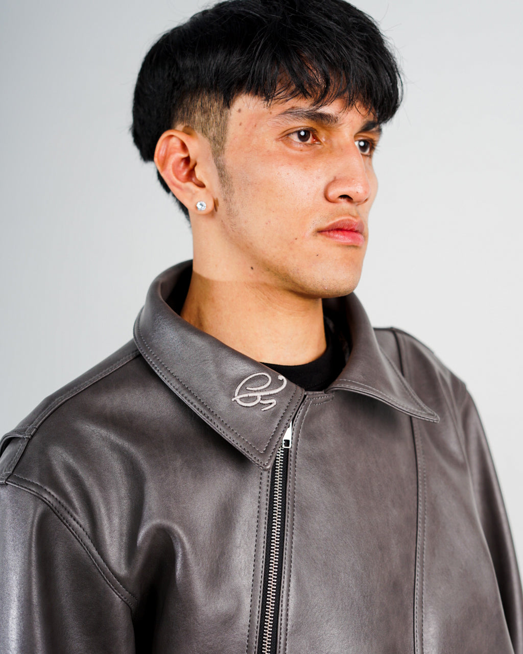 NASCENT 5.0 | Dark Grey Leather Jacket