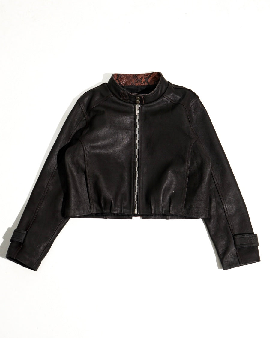 NASCENT 5.0 | Dark Brown Leather Jacket for Women
