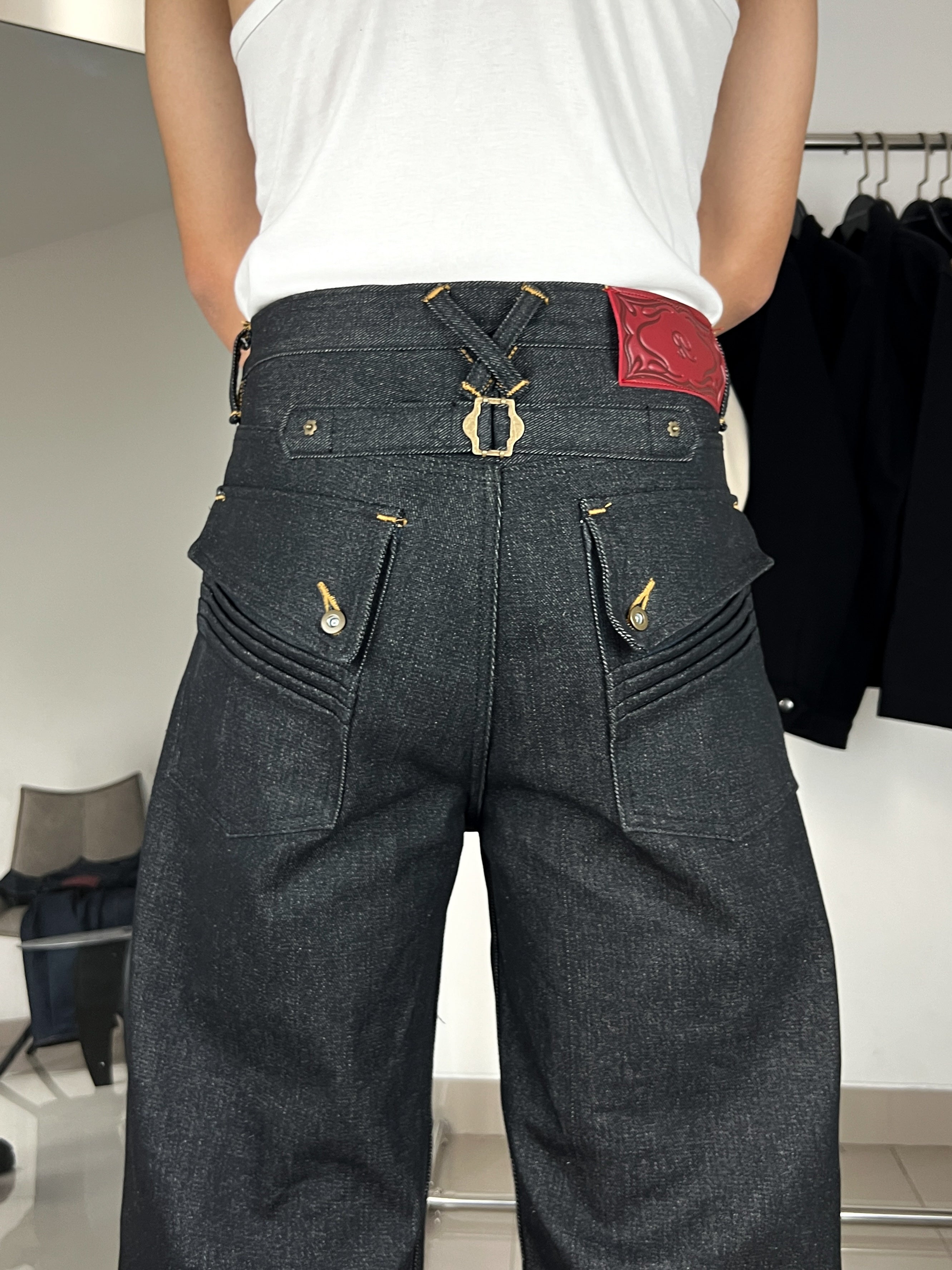 RAW 2.0 | Wide Leg Denim Pants Black