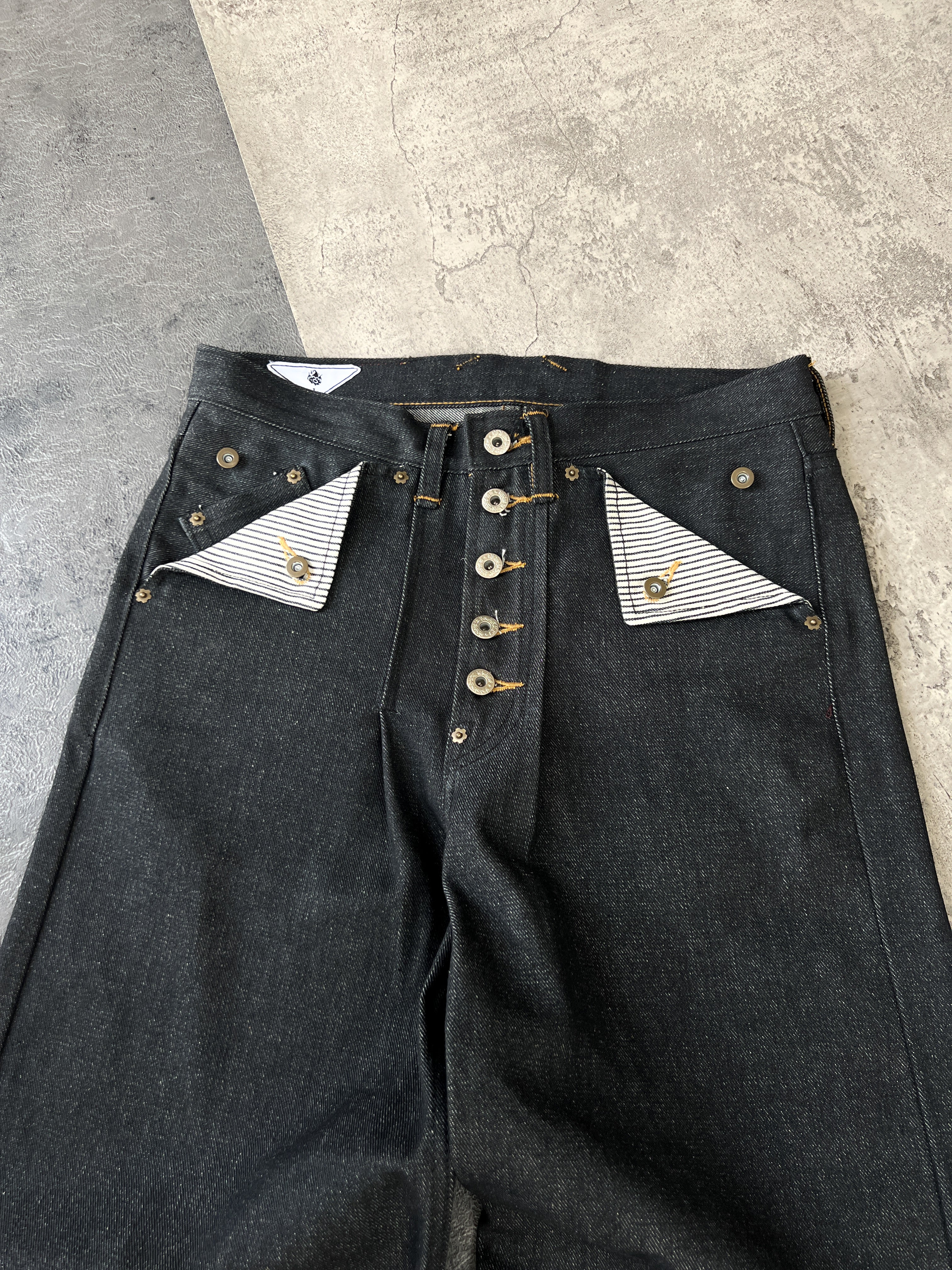 RAW 2.0 | Wide Leg Denim Pants Black